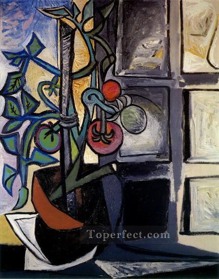 Plantar tomates 1944 cubismo Pablo Picasso Pintura al óleo